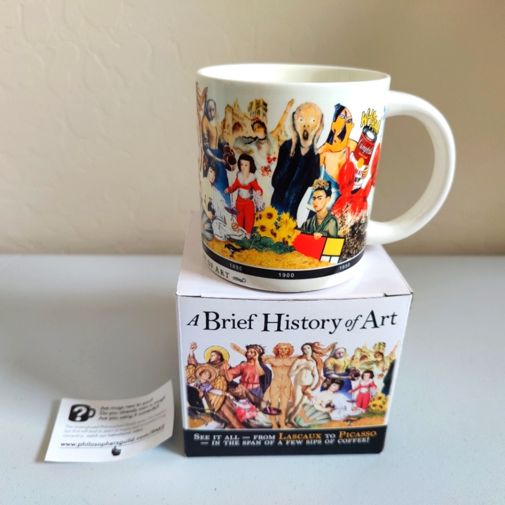 NWT "A Brief History of Art" Mug by The Unemployed Philosophers Guild- See notes